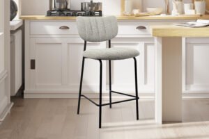 Chaise de comptoir 'Antura' Gris clair