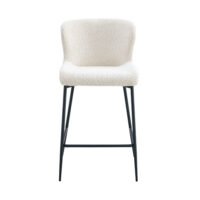Chaise de comptoir 'Lisa' Ecru