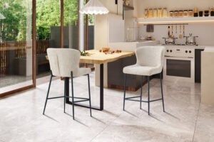 Chaise de comptoir 'Lisa' Beige