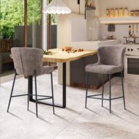 Chaise de comptoir 'Lisa' Sable