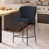 Chaise de comptoir 'Lisa' Gris foncé