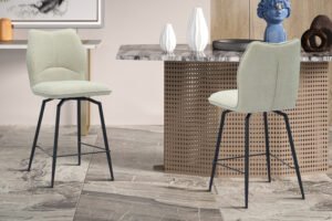 Chaise de comptoir 'Lara' Ecru