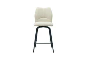 Chaise de comptoir 'Lara' Ecru