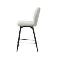 Chaise de comptoir 'Lara' Ecru