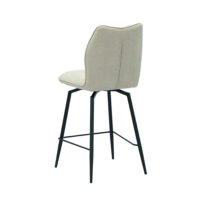 Chaise de comptoir 'Lara' Ecru