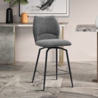 Chaise de comptoir 'Lara' Gris