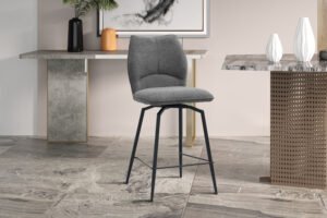 Chaise de comptoir 'Lara' Gris