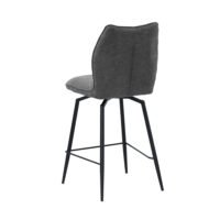 Chaise de comptoir 'Lara' Gris