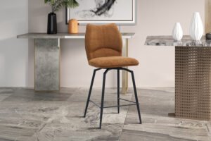 Chaise de comptoir 'Lara' Rouille