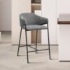 Chaise de comptoir 'Hugo' Gris foncé