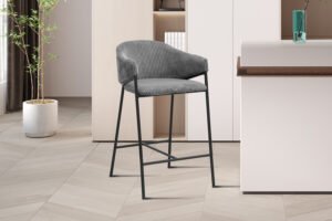 Chaise de comptoir 'Hugo' Gris foncé