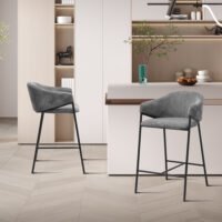 Chaise de comptoir 'Hugo' Gris foncé