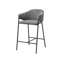 Chaise de comptoir 'Hugo' Gris foncé