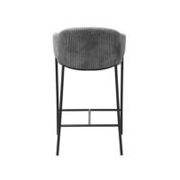 Chaise de comptoir 'Hugo' Gris foncé