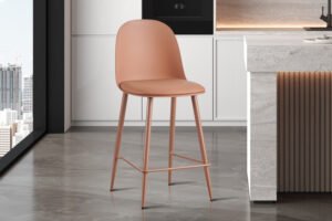 Chaise de comptoir 'Jasmin' Terracotta