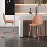 Chaise de comptoir 'Jasmin' Terracotta