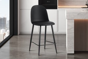 Chaise de comptoir 'Jasmin' Noir