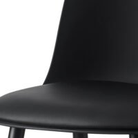 Chaise de comptoir 'Jasmin' Noir