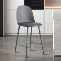 Chaise de comptoir 'Jasmin' Gris