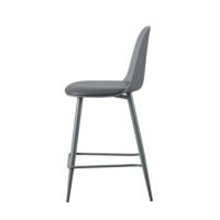 Chaise de comptoir 'Jasmin' Gris