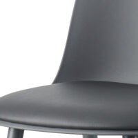 Chaise de comptoir 'Jasmin' Gris