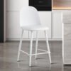 Chaise de comptoir 'Jasmin' Blanc