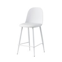 Chaise de comptoir 'Jasmin' Blanc