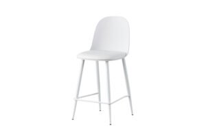 Chaise de comptoir 'Jasmin' Blanc