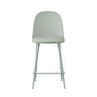 Chaise de comptoir 'Jasmin' Gris-vert