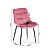 Chaise 'Juta' Rose