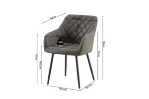 Chaise 'Peron' Gris