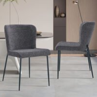 Chaise 'Lisa' Gris foncé