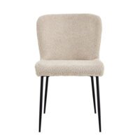 Chaise 'Lisa' Bouclé Beige