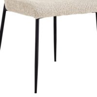 Chaise 'Lisa' Bouclé Beige