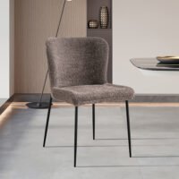 Chaise 'Lisa' Bouclé Sable