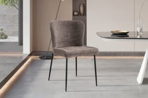 Chaise 'Lisa' Bouclé Sable