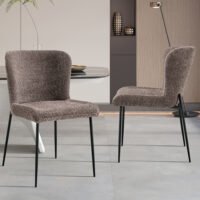 Chaise 'Lisa' Bouclé Sable