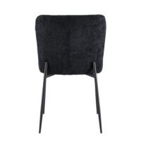 Chaise 'Lisa' Bouclé Gris Foncé