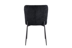 Chaise 'Lisa' Bouclé Gris Foncé