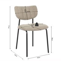 Chaise 'Antura' Brun