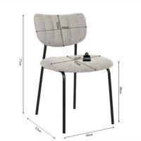 Chaise 'Antura' Gris clair