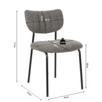 Chaise 'Antura' Gris foncé