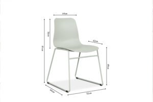 Chaise 'Marie' Gris-Vert