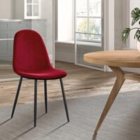 Chaise 'Boy' Bordeaux