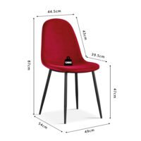 Chaise 'Boy' Bordeaux