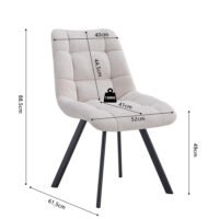 Chaise 'Lizzy' Beige