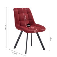 Chaise 'Lizzy' Rouge
