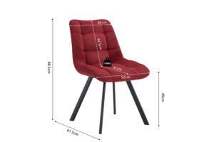 Chaise 'Lizzy' Rouge