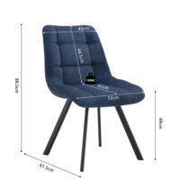 Chaise 'Lizzy' Bleu