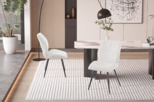 NEW - Chaise 'Faye' Ecru